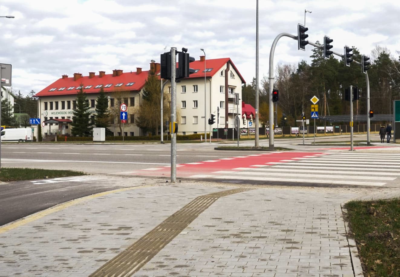 zdjęcie przedstawia przejście dla pieszych